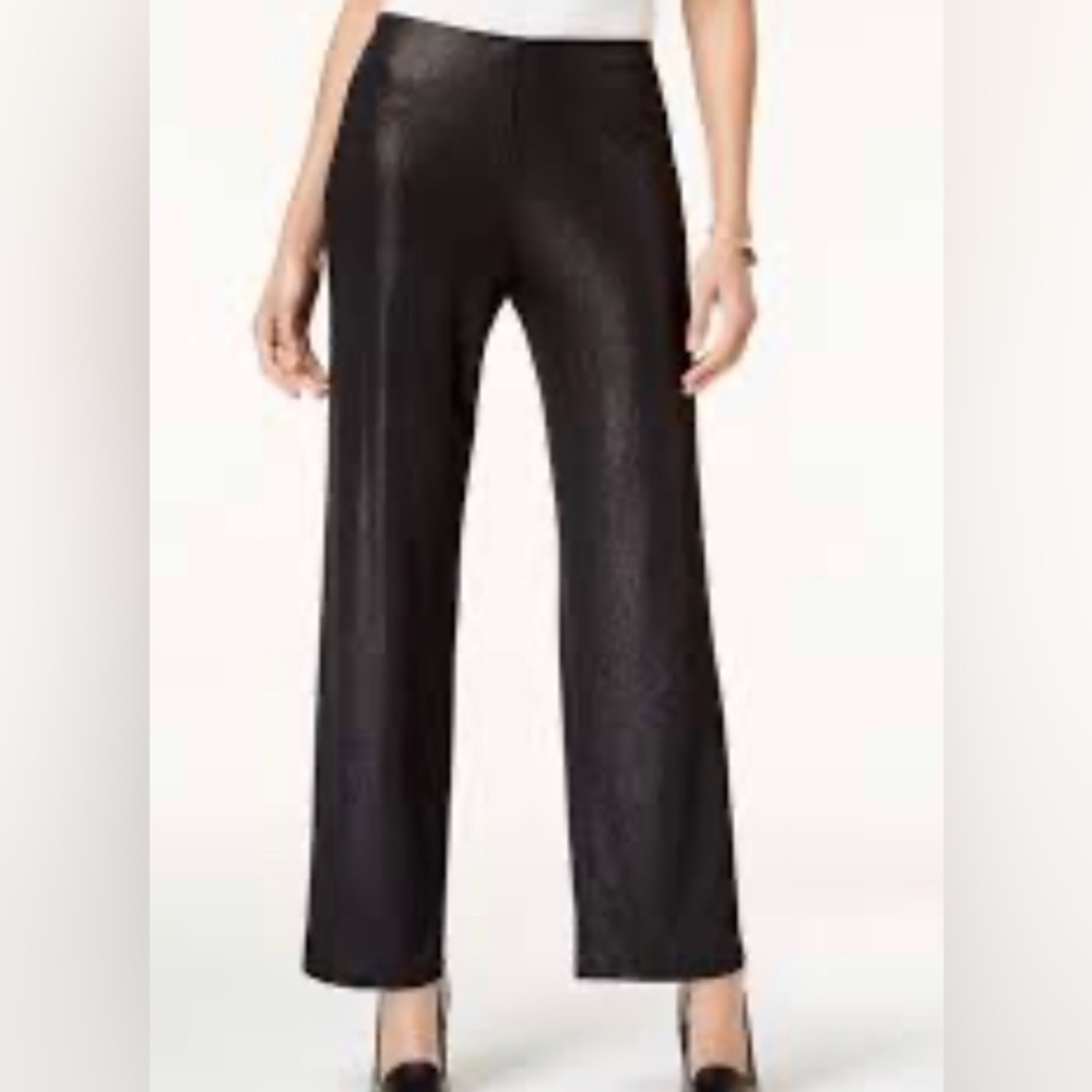 Juicy couture, black dress pants with sparkle White leg NWT
